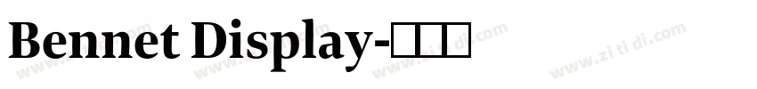 Bennet Display字体转换
